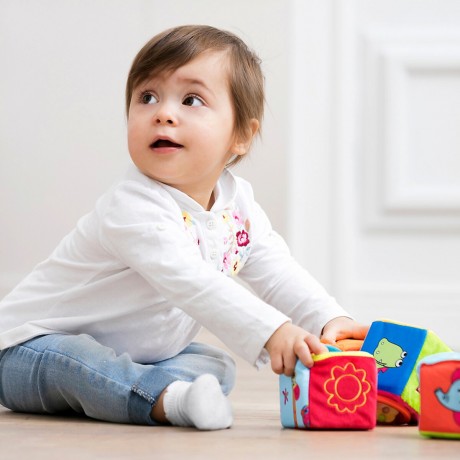 baby-walz 6er-Pack Stoffwurfel 6 штук кубиков ткани