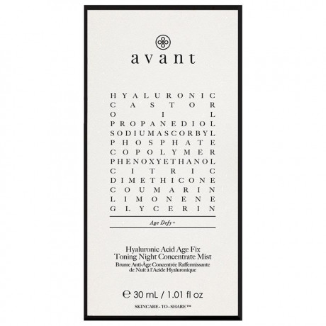 Avant Skincare Hyaluronic Acid Age Fix Toning Night Concentrate Mist Hyaluronic Acid Age Fix Тонизирующий ночной спрей-концентрат