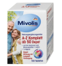 Mivolis A-Z Komplett ab 50 Tabletten Дас Гезунде Плюс, Комплексные витамины против старения От А до Z Komplett, для людей старше 50 лет, 100 шт