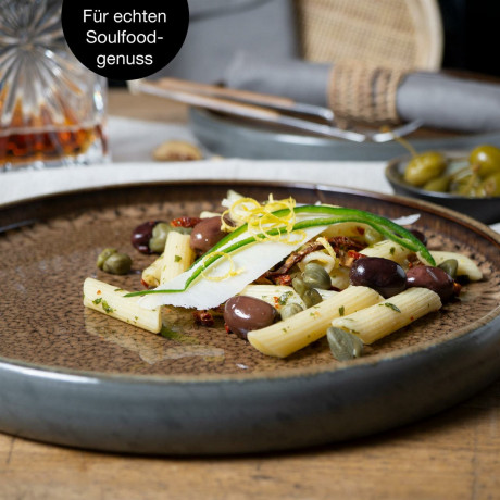 Moritz & Moritz Moritz & Moritz Dinner Teller 4-tlg. REACTIV braun Обеденные тарелки Moritz & Moritz 4 шт. РЕАКТИВНЫЙ