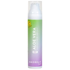 Amorelie 2 in 1 Massage und Gleitgel Aloe Vera  2 в 1 массажно-смазывающий гель алоэ вера