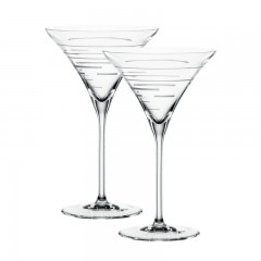 Spiegelau Spiegelau Signature Drinks Cocktailglas Lines Set 2-tlg. h: 180 mm / 220 ml Spiegelau Signature Drinks Бокалы для коктейлей Lines Set 2 шт. высота: 180 мм / 220 мл