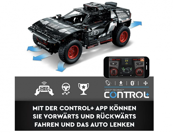 LEGO Technic 42160 Audi RS Q e-tron Bausatz, Mehrfarbig 37см х 15см