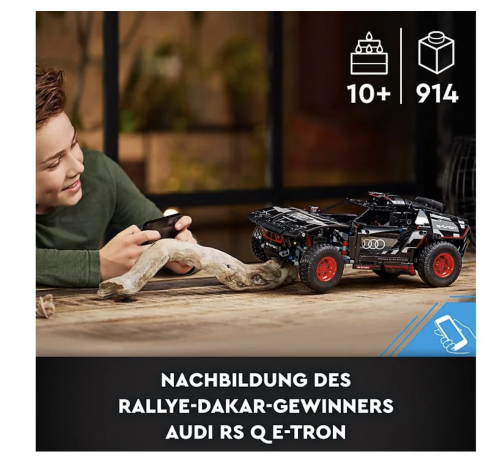 LEGO Technic 42160 Audi RS Q e-tron Bausatz, Mehrfarbig 37см х 15см