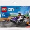 LEGO 2er Set: 30589 Go-Kart-Fahrer - Polybag + Polybag 30570 Luftkissenboot fur Tierrettung Набор из 2 предметов: 30589 Водитель картинга — полиэтиленовый пакет + полиэтиленовый пакет 30570 Судно на воздушной подушке для спасения животных