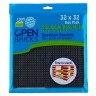 Open Bricks Baseplate 32x32 black (2) Опорная пластина 32x32 черная (2)