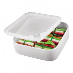 Arzberg Arzberg Kuchenfreunde / Form 2006 Frischedosen Schale quadratisch gross mit Deckel transparent 18 x 18 cm / 0,9 L Arzberg K?chenfreunde / Form 2006 миска для свежести в жестяных банках большая квадратная с прозрачной крышкой 18 x 18 см / 0,9 л