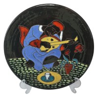 Les Ceramiques Коллекционная тарелка "Мандола", 24см, Тунис 1950г.