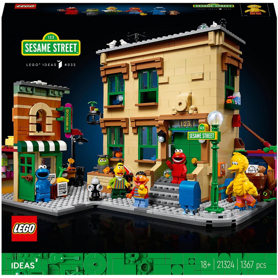 Купить LEGO Ideas 21324 123 Sesame Street ЛЕГО Улица Сезам, 123 в  интернет-магазине Diskontshop.eu Германия всего за 19 559 руб. в