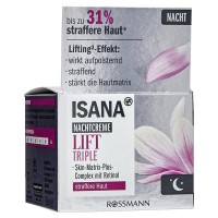 Isana Triple Lift Nachtcreme Ночной крем для лица Тройной лифтинг эффект для ороговевшей кожи 50 г