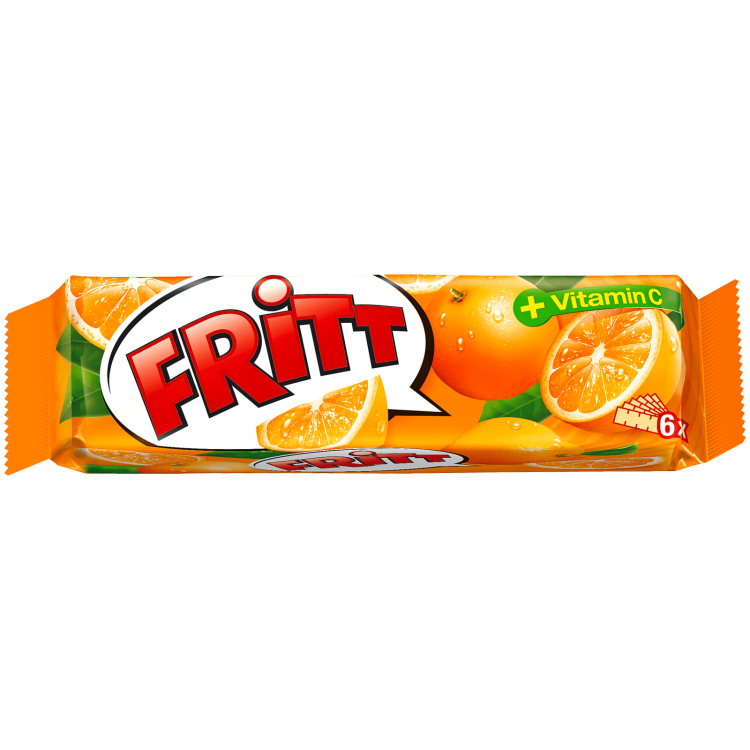 Fritt Жевательные конфеты с апельсином 70г