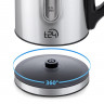 T24 T24 Wasserkocher T24 Wasserkocher 2200W Teekocher Edelstahl 1,7L Kabellos LED, 1,7 l, 2200 W, 360° Schwenksocke Ergonomischer Griff LED-Beleuchtung Temperaturauswahl Uberhitzungsschutz Warmhaltefunktion Чайник T24 Чайник T24 Чайник 2200 Вт, нерж