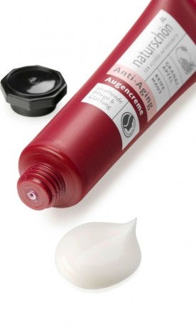 alverde NATURKOSMETIK Augencreme naturschön Anti-Aging Granatapfel Крем антивозрастной для ухода за кожей вокруг глаз с экстрактом граната, 15 мл