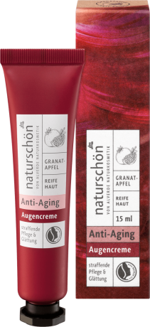 alverde NATURKOSMETIK Augencreme naturschön Anti-Aging Granatapfel Крем антивозрастной для ухода за кожей вокруг глаз с экстрактом граната, 15 мл
