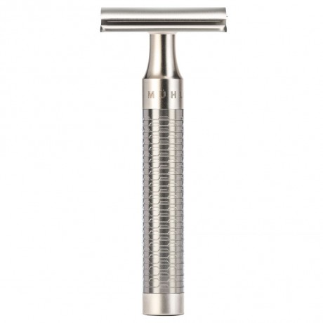 Muhle Rocca 3 tlg Rasierset Silberspitz, Griff Edelstahl Бритвенный набор Rocca из 3 серебряных наконечников, ручка из нержавеющей стали