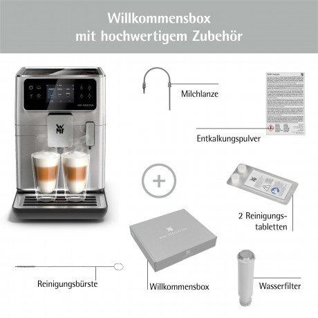 WMF WMF Kaffeevollautomat Perfection 640, (41 x 25 x 37,1 cm, 15 bar, 1550 W) Полностью автоматическая кофемашина WMF Perfection 640 (41 x 25 x 37,1 см, 15 бар, 1550 Вт)