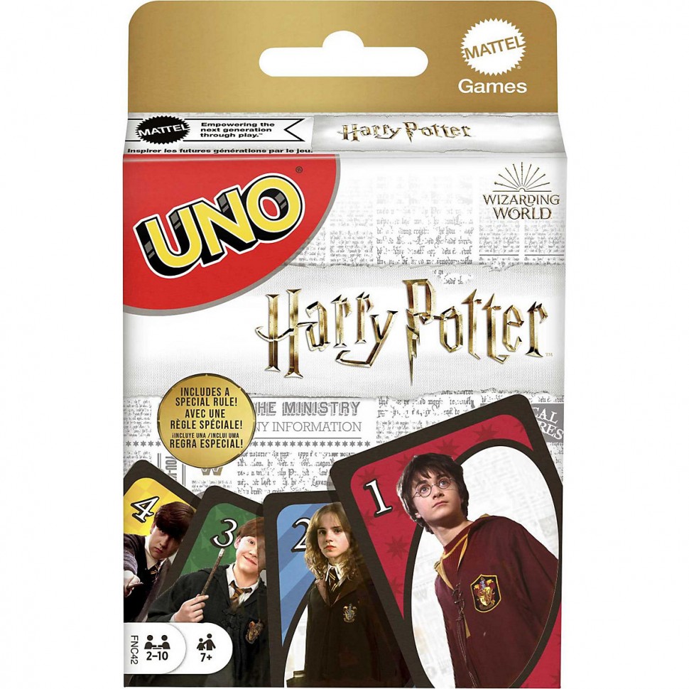 Купить Mattel Mattel Games UNO Harry Potter Mattel Games UNO Гарри Поттер в  интернет-магазине Diskontshop.eu Германия всего за 1 368 руб. в