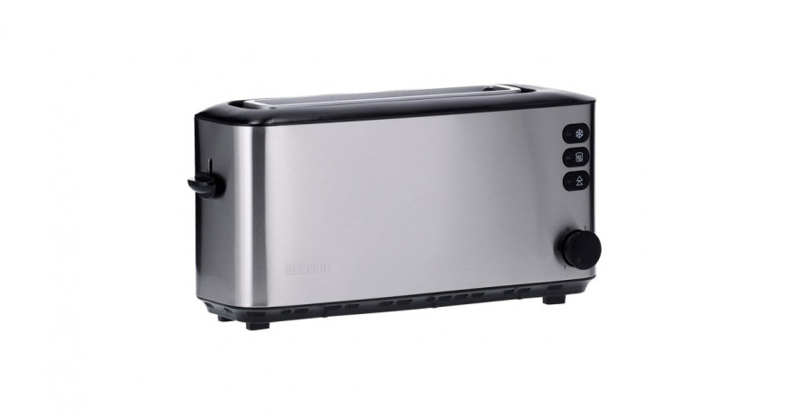 Severin Severin Automatik-Langschlitztoaster AT 2515 silber, 1.000 Watt, fur 2 Scheiben Toast silber Автоматический тостер Severin с длинными слотами AT 2515 серебро, 1000 Вт, на 2 ломтика тостов