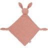 jollein Schmusetuch bunny ears rosewood Одеяло с кроличьими ушками из розового дерева