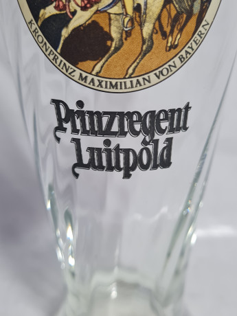 Немецкие пивные бокалы винтажные Rastal / Prinzregent Luitpold, 2 шт., стекло, 0.5 л, 23 см, Германия, 1980-90гг.