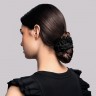 The Hair Edit Black Ruched Ribbon Scrunchies Черные резинки для волос с рюшами и лентой