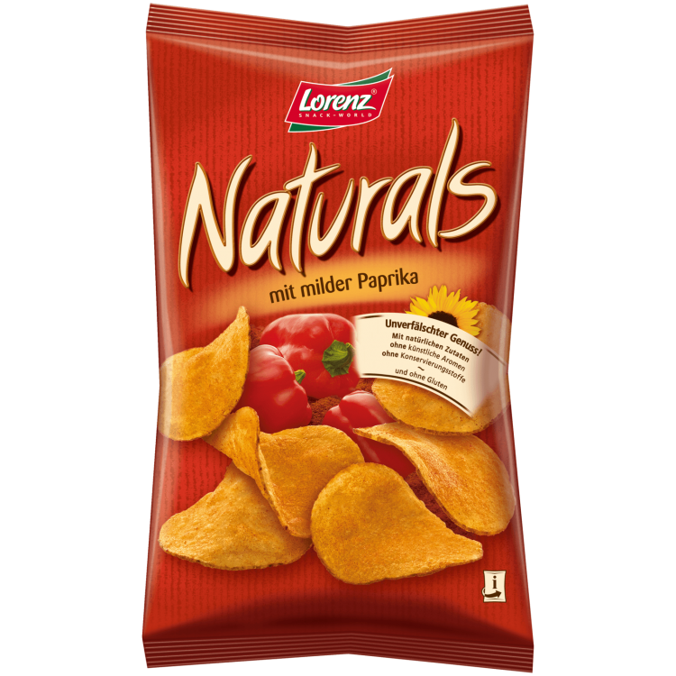 Lorenz Naturals mit Paprika Чипсы с перцем чили и приправами 10г