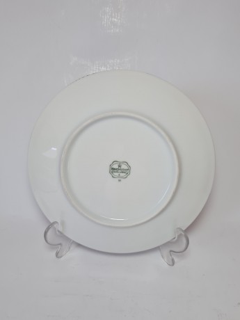 Тарелка декоративная винтажная Bareuther Bavaria с видами г. Кирдорф, Германия, 20 см, 1950-60гг.