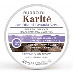 SAPONE DI UN TEMPO Bio-Sheabutter mit atherischem Bio-Lavendelol  Органическое масло ши с эфирным органическим маслом лаванды