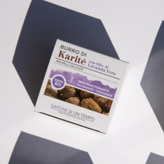 SAPONE DI UN TEMPO Bio-Sheabutter mit atherischem Bio-Lavendelol  Органическое масло ши с эфирным органическим маслом лаванды