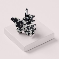 The Hair Edit Papillon Claw Clip – Black &amp; White Marble  Зажим для когтей Papillon черно-белый мрамор