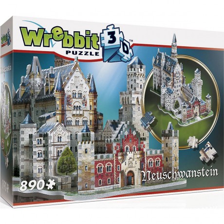 Wrebbit Wrebbit 3D Puzzle 890 Teile Schloss Neuschwanstein Пазл Wrebbit 3D 890 деталей Замок Нойшванштайн