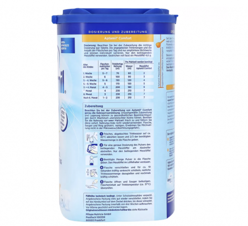 Aptamil Comfort Аптамил Комфорт  Специальное питание с рождения, 800 г