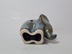 Подсвечник винтажный Zen Dekor &quot;Бирюзовый слон&quot; для аромасвечи, 9 х 11см, Германия, 1970-80гг.