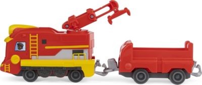 Spin Master Mighty Express Push-and-go Zug Frachter Nick mit Guterwaggon Грузовой поезд Mighty Express Push-and-go Ник с товарным вагоном