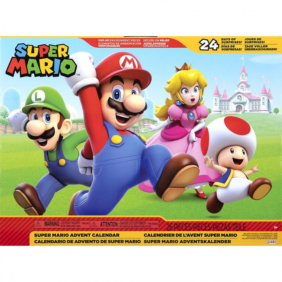 Купить Nintendo Nintendo Super Mario Adventskalender mit goldenen Mario  Bullet Bill Адвент-календарь Nintendo Super Mario с купюрой Golden Mario  Bullet Bill в интернет-магазине Diskontshop.eu Германия всего за 9 045 руб.  в