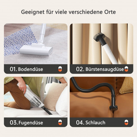 REDOM REDOM Akku-Handstaubsauger Handstaubsauger Autostaubsauger Staubsauger Bodenstaubsauger Kabellos, 120,00 W, Beutellos, 3 in 1 7500Pa 6000mA-Akku Wohnungen Auto  Беспроводной ручной пылесос REDOM ручной пылесос автомобильный пылесос пылесос напольный