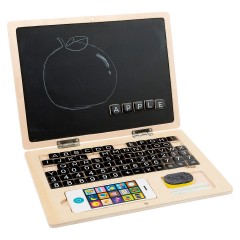 Small Foot Holz-Laptop mit Magnet-Tafel Деревянный ноутбук с магнитной доской