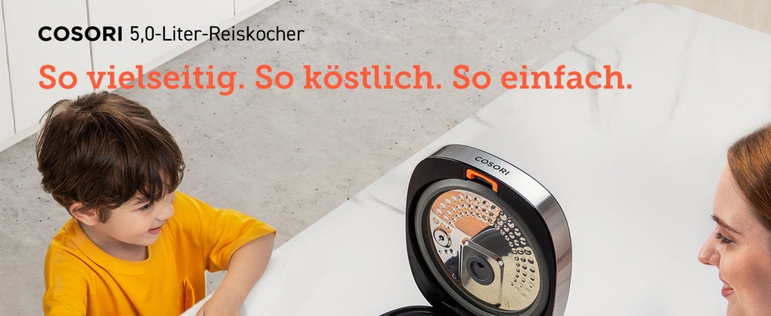 Cosori Cosori Multikocher CRC-R501-KEU + Zubehor, 970,00 W, 5,00 l Schussel,Reis und Getreide, kochen, dampfen, backen, Suppen, warmhalten, Timer  Мультиварка Cosori CRC-R501-KEU + аксессуары, 970,00 Вт, чаша 5,00 л, рис и крупы, приготовление, приготовле