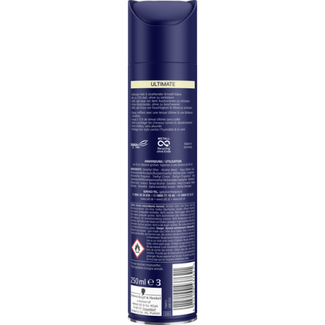 Schwarzkopf Taft Haarlack Ultimate Haltegrad 5, Тафт Лак для волос очень сильной фиксации 5+, 250 мл