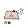 UBERGAMES Karromspiel Karrom Spiel brett + Stander Настольная Игра Карром: доска 74x74  + подставка, вес 7 кг, модель ‎ug705parent 