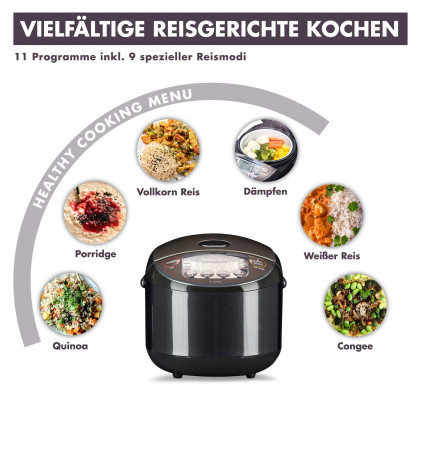 Zojirushi Zojirushi Reiskocher NL-GAQ18, 760,00 W, Dampffunktion, Fuzzy Logik Technologie  Рисоварка Zojirushi NL-GAQ18, 760,00 Вт, функция пара, технология нечеткой логики