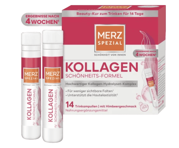 Merz Spezial Kollagen Schonheits-Formel Trinkampullen 14 St, 350 ml Коллаген питьевые ампулы для упругой гладкой кожи, 14 штук х 25 мл Merz Spezial Kollagen Schonheits-Formel Trinkampullen 14 St, 350 ml Коллаген питьевые ампулы для упругой гладкой кожи, 14 штук х 25 мл
