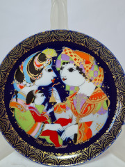 Декоративная коллекционная тарелка винтажная Rosenthal Studio Line &quot;Аладдин и чудо-лампа&quot;, 16,5 x 2 см, Германия, 1960-70гг.