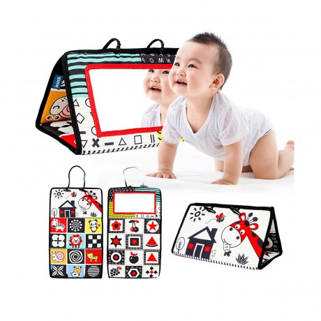 Vetaka Stoffbuch mit Spiegel fur Kinder Тканевая книга с зеркалом для детей