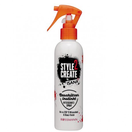 ISANA Style2Create Beschutzerinstinkt Hitzeschutzspray Style2Create Защитный спрей термозащита блестящие волосы 200 г