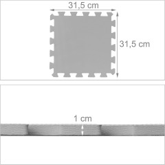 relaxdays 36-teilige Puzzlematte mit Rand Коврик-пазл из 36 деталей с бордюром