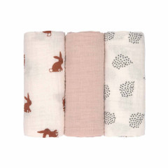 LASSIG Little Forest Mulltucher 3er Set Марлевые салфетки Little Forest, набор из 3 шт.