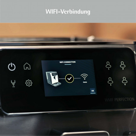 WMF WMF Kaffeevollautomat Perfection 680, (41 x 25 x 37,1 cm, 15 bar, 1550 W) inkl. 0,6l Milchbehalter  Полностью автоматическая кофемашина WMF Perfection 680 (41 x 25 x 37,1 см, 15 бар, 1550 Вт), включая контейнер для молока емкостью 0,6 л.