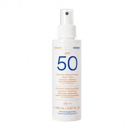 KORRES YOGHURT Sonnenschutz Spruh-Emulsion fur Gesicht & Korper SPF50 YOGHURT солнцезащитный спрей-эмульсия для лица и тела SPF50