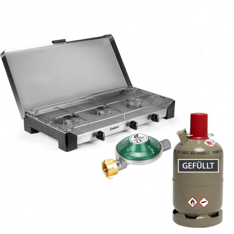 BlueCraft BlueCraft Gaskocher, (3-St), Mit einer Starken Brennerleistung von 6,9 kW Газовая плита BlueCraft (3 шт.) с мощной горелкой 6,9 кВт.